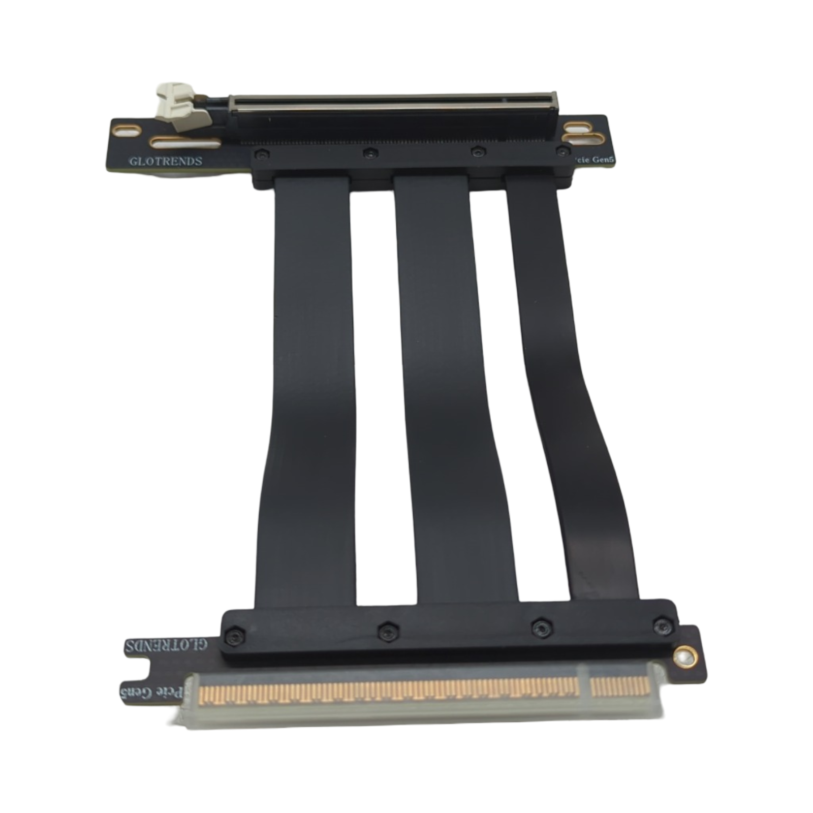 GLOTRENDS 3-Slot GPU Halterung PCIe 5.0 Riser Kabel 150mm Vertikalmontage kompatibel mit RTX5090 RTX4090 RX