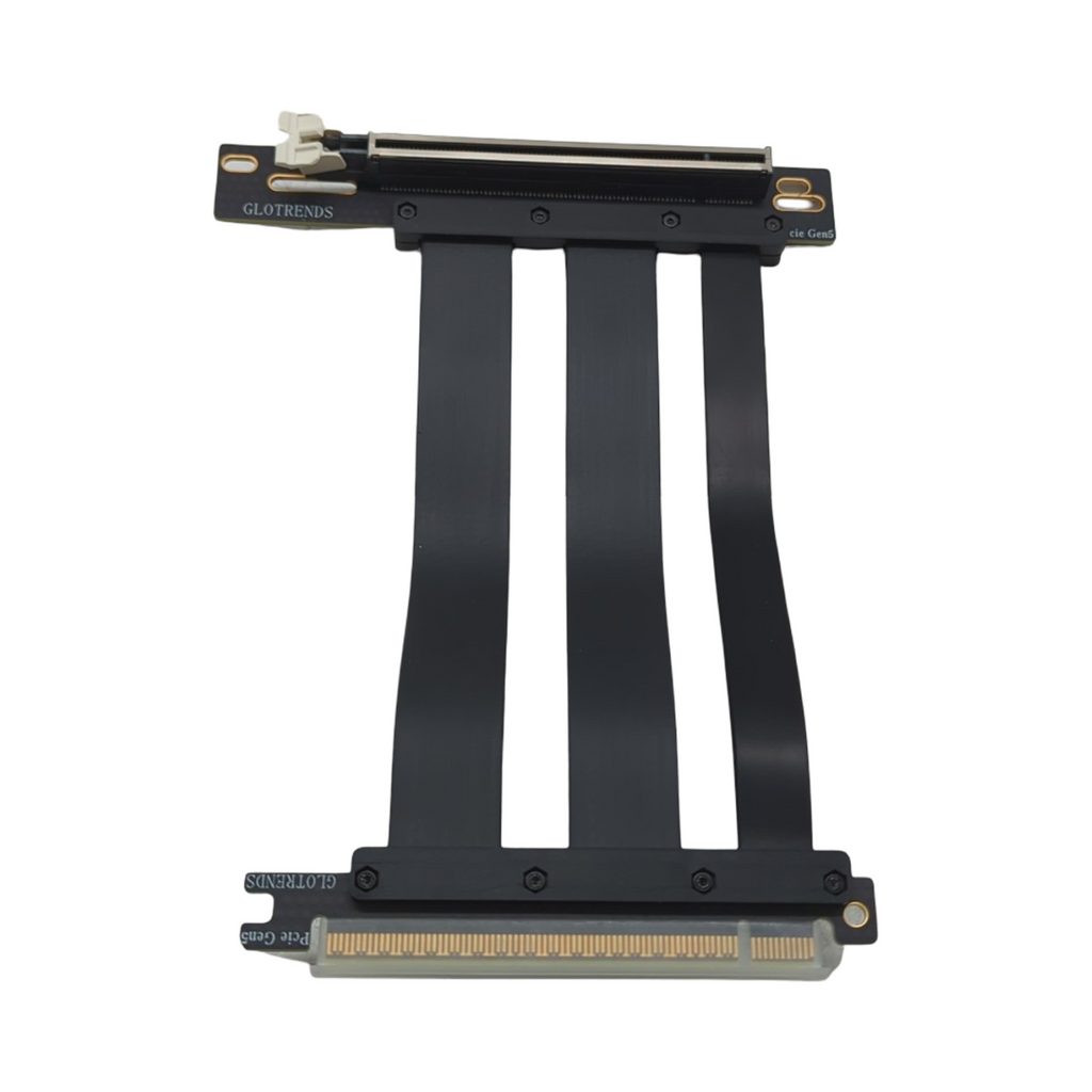 GLOTRENDS 3-Slot GPU Halterung PCIe 5.0 Riser Kabel 150mm Vertikalmontage kompatibel mit RTX5090 RTX4090 RX