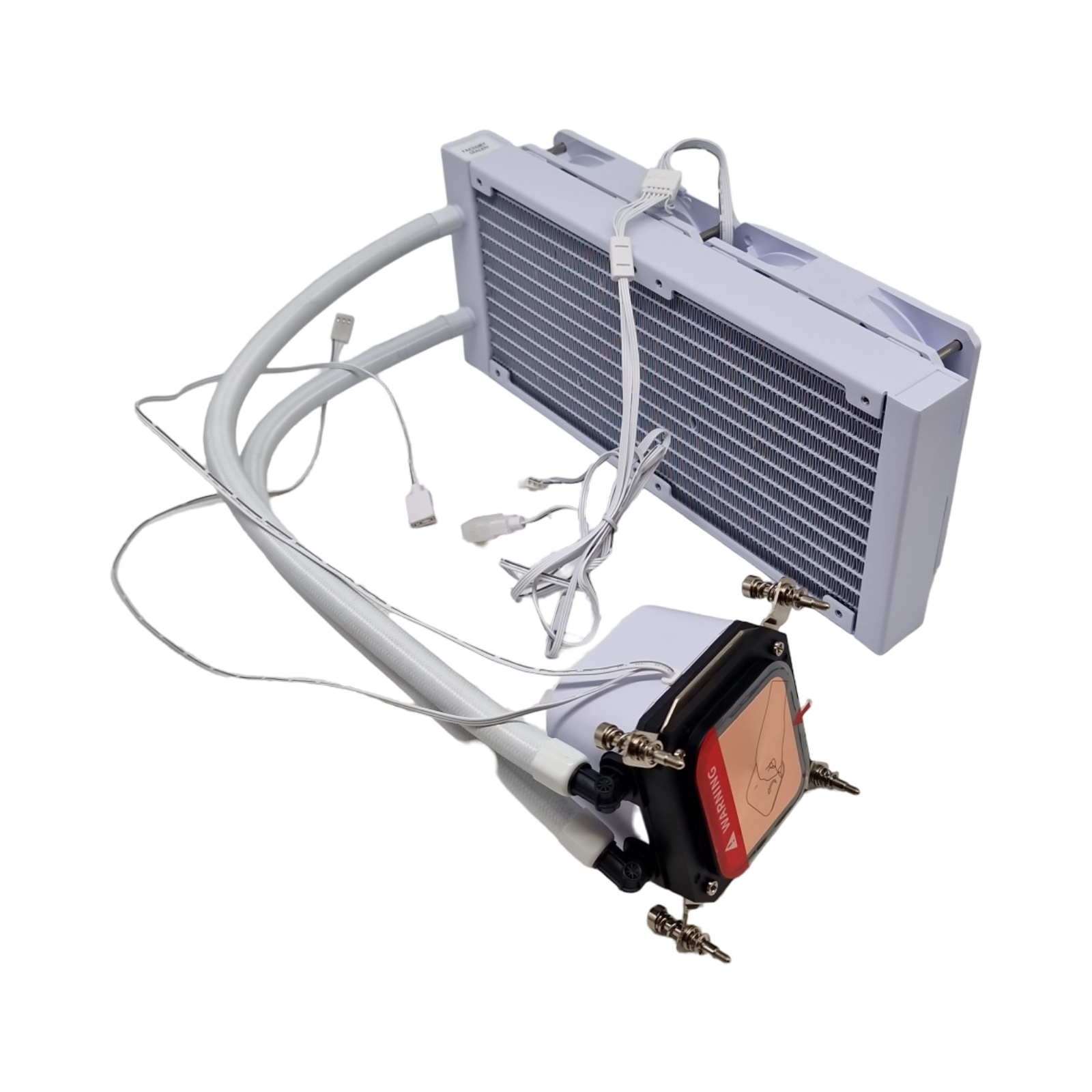 MSI MAG CORELIQUID A13 240 WHITE All-in-One-Flüssigkeitskühler volle CPU-Abdeckung verbessertes Wasserkanal-Design CycloBlade 7 Split-Flow Radiator weiß R...