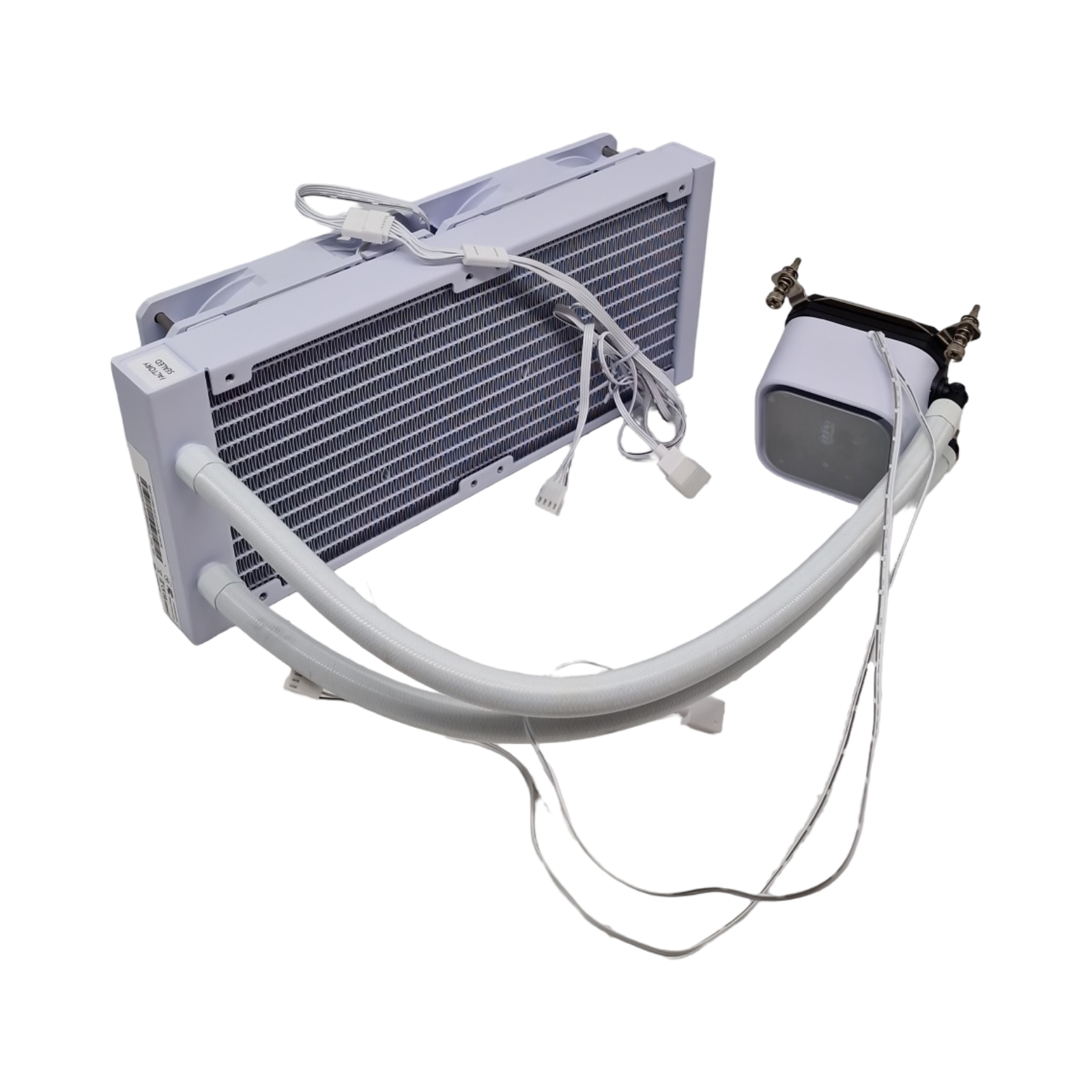 MSI MAG CORELIQUID A13 240 WHITE All-in-One-Flüssigkeitskühler volle CPU-Abdeckung verbessertes Wasserkanal-Design CycloBlade 7 Split-Flow Radiator weiß R...