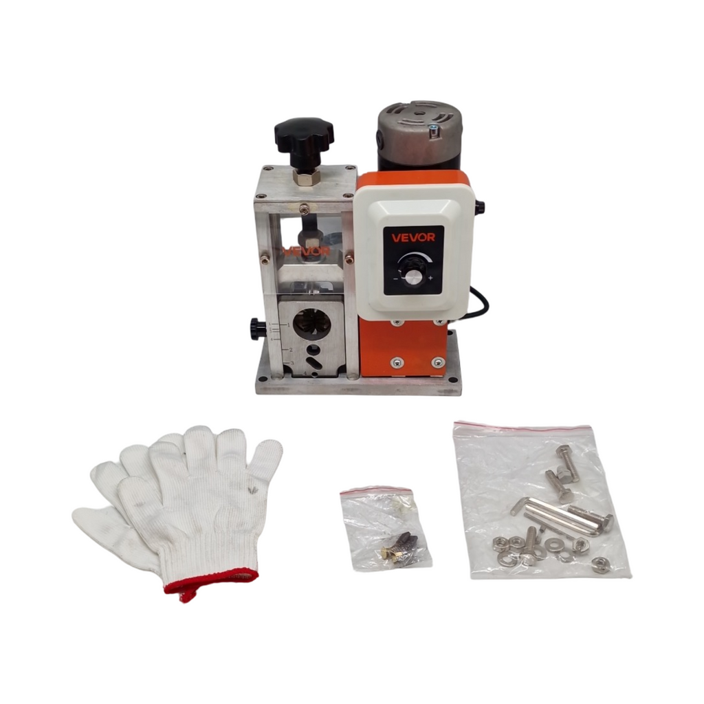 VEVOR Dénudeur Câble Électrique 400W Maschine zum Kabel Abisolieren automatisch mit Lames Trempées 64Mn und 45# Stahlrollen 1,5-40 mm