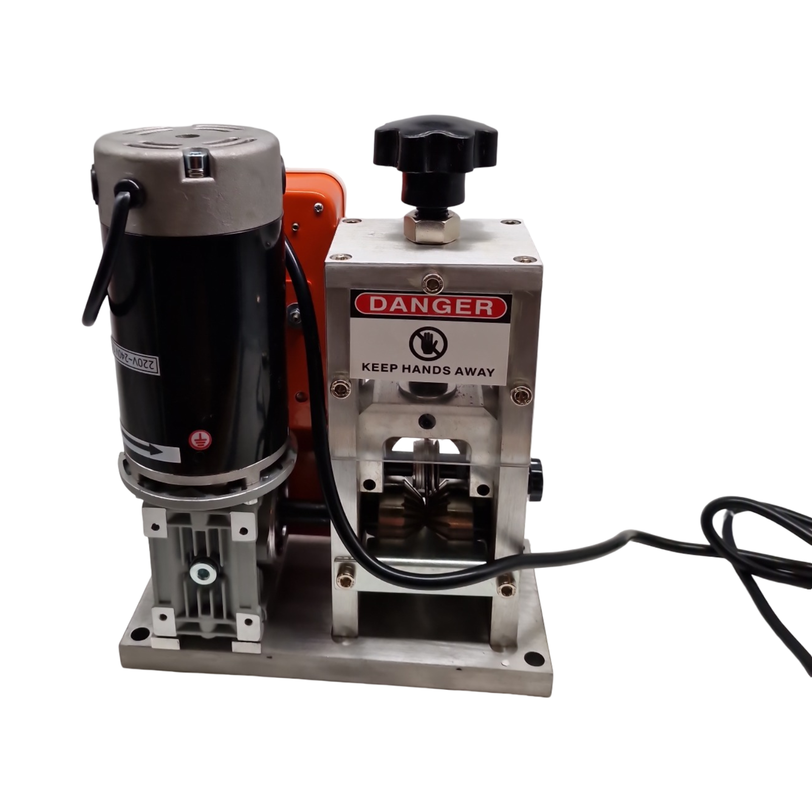 VEVOR Dénudeur Câble Électrique 400W Maschine zum Kabel Abisolieren automatisch mit Lames Trempées 64Mn und 45# Stahlrollen 1,5-40 mm