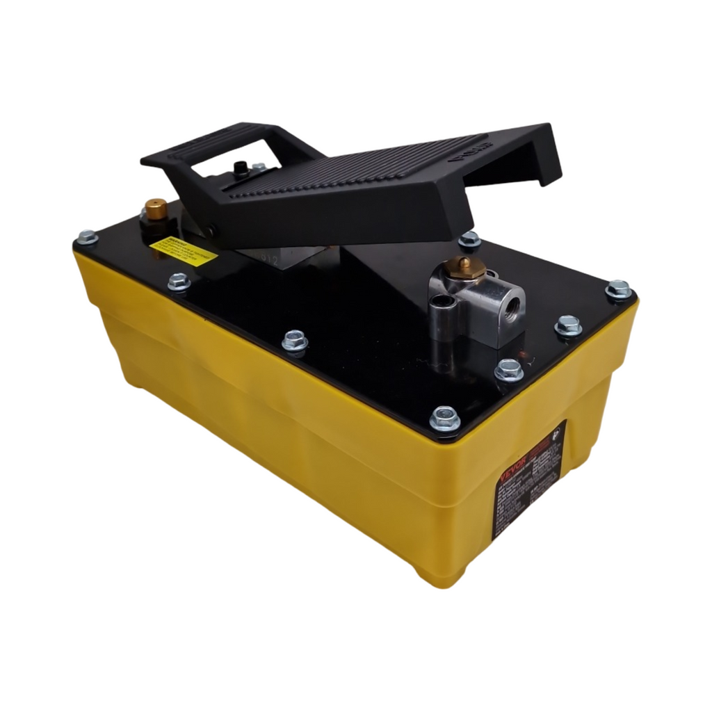 Pu Hydraulikpumpe Pneumatik Fußpedal 10000PSI 2,3L Tank mit Ölschlauch Einfachwirkend