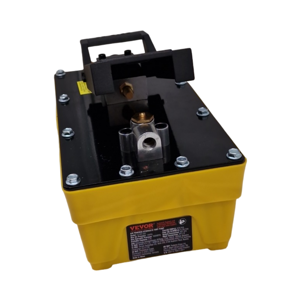 Pu Hydraulikpumpe Pneumatik Fußpedal 10000PSI 2,3L Tank mit Ölschlauch Einfachwirkend