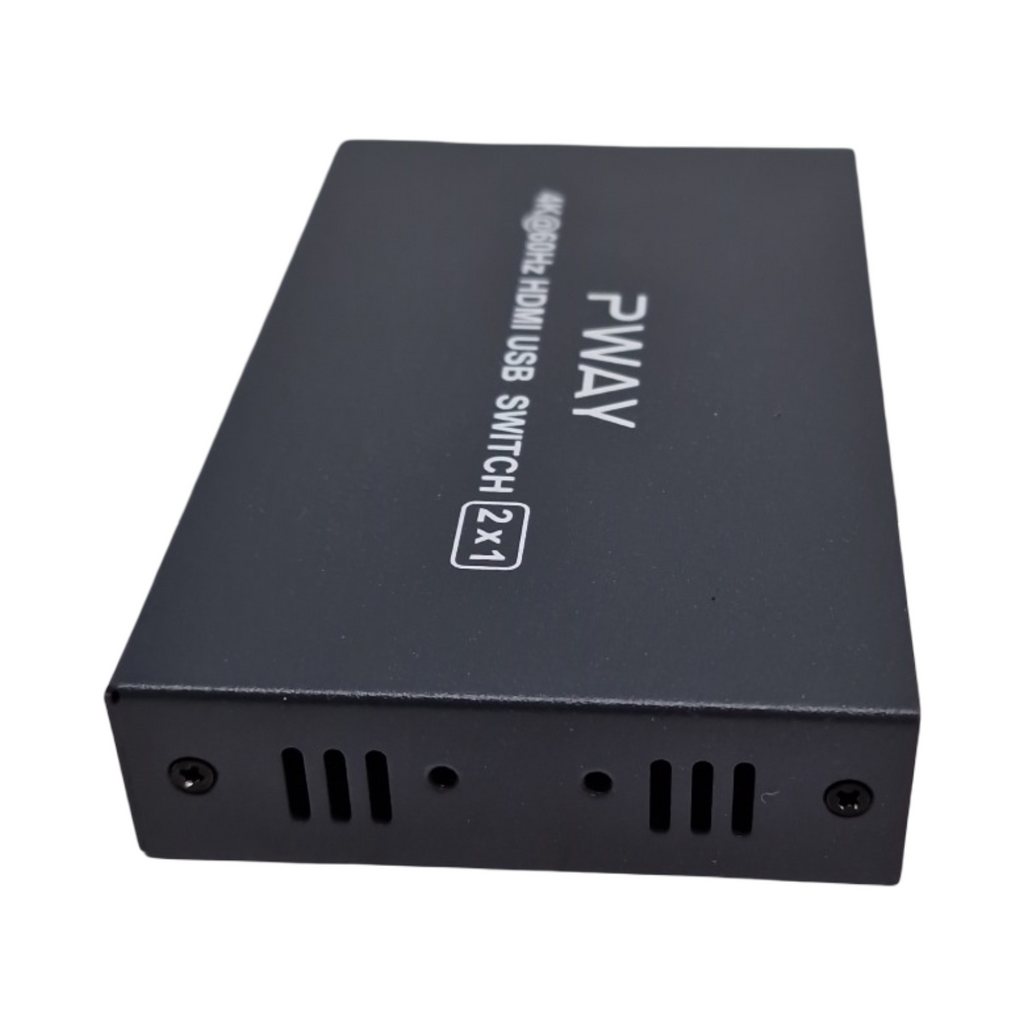 HDMI KVM Switch 2 Port Umschalter 4K 60Hz USB 2.0 für 2 PC 1 Monitor