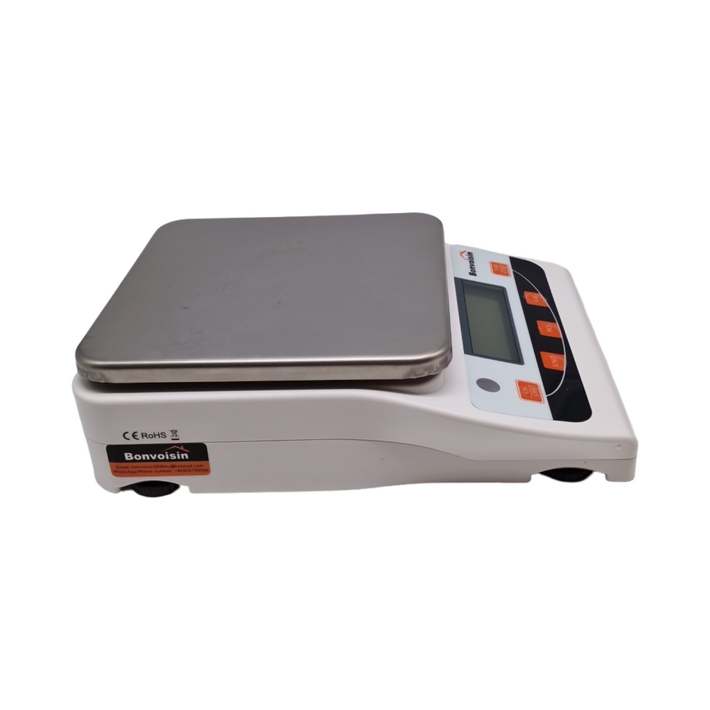 Bonvoisin Analysenwaage Laborwaage 5000g x 0,01g USB Edelstahl
