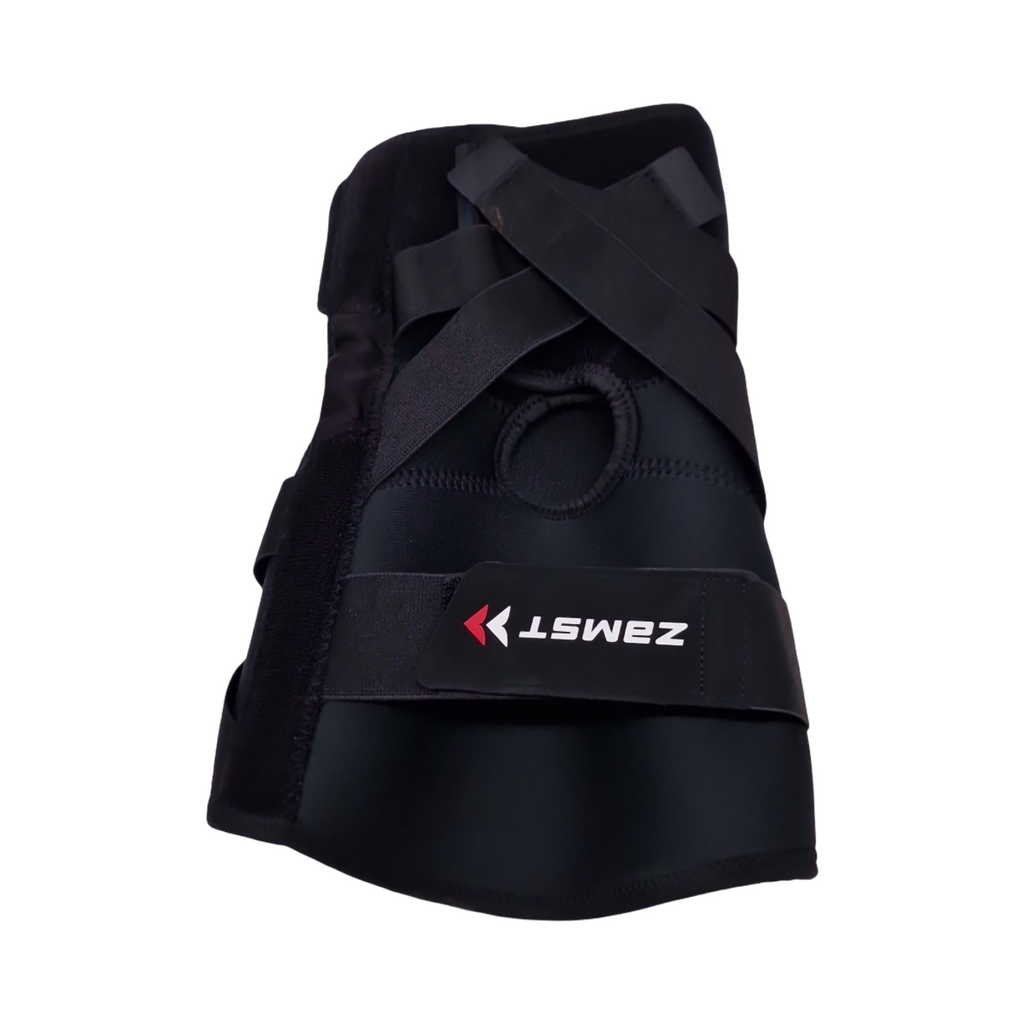 Zamst ZK-Protect Kniebandage Sport Flexible Harz-Stütze Verstauchungen Kreuzband Innenband Außenband Basketball Volleyball Erwachsene, Große XL