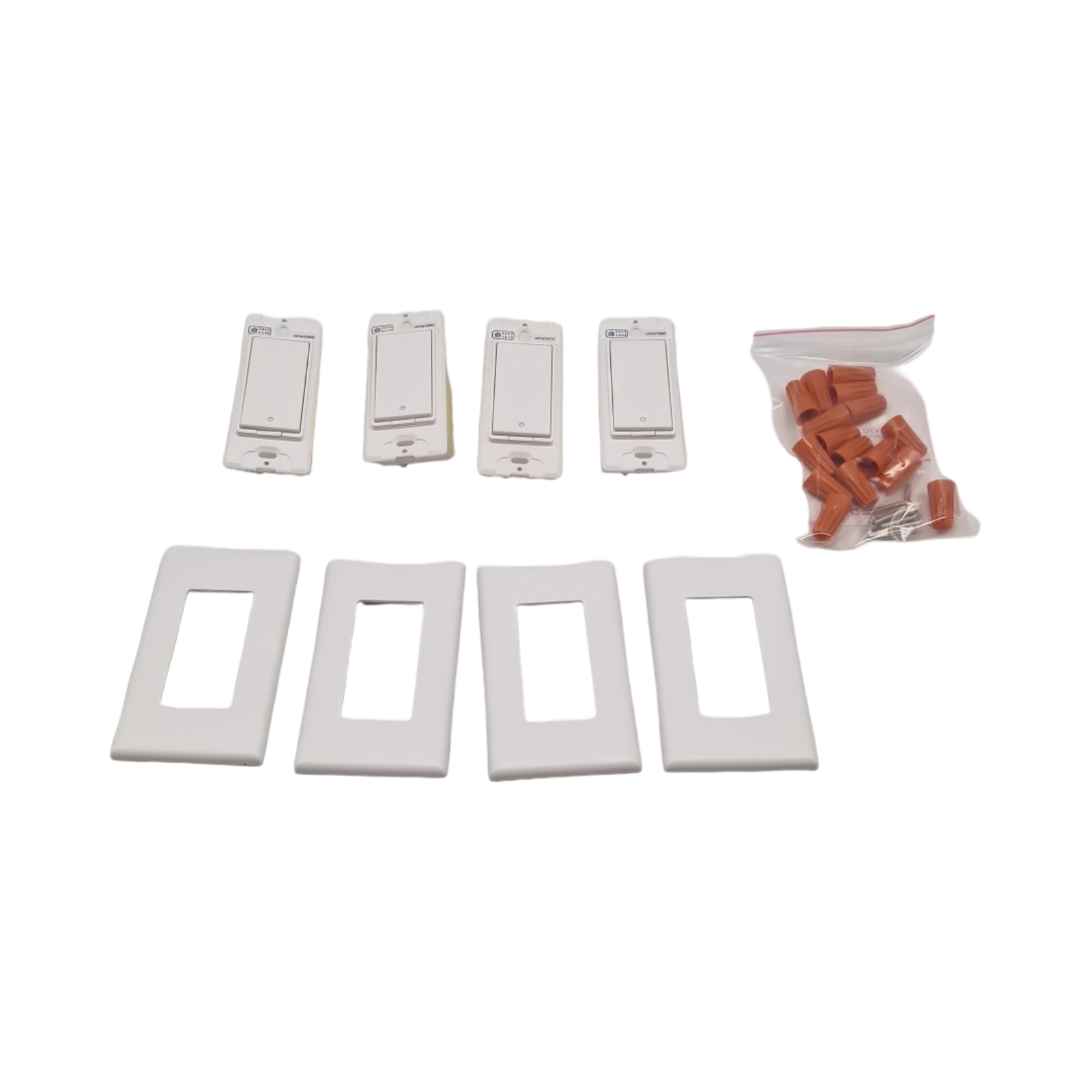 meross Smart Light Switch Lichtschalter Set einpolig kompatibel mit Apple HomeKit Siri Alexa Google Assistant SmartThings 4er Pack