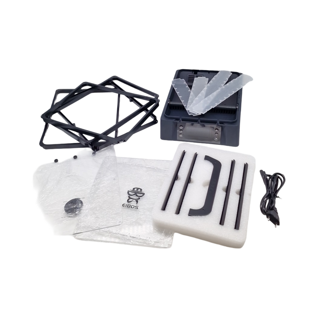 EIBOS Polyphemus 3D Filamenttrockner-Box mit Lüfter und automatischer 360° Rotation für 3 kg Spulen Nylon 1,75