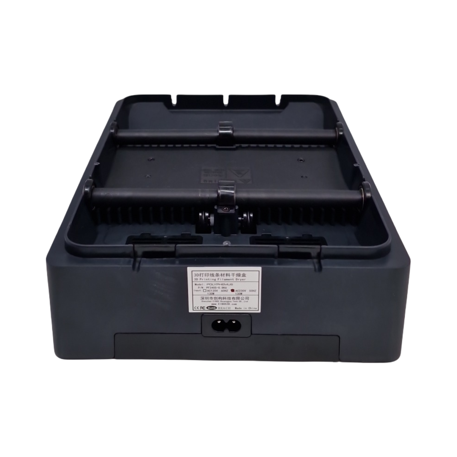 EIBOS Polyphemus 3D Filamenttrockner-Box mit Lüfter und automatischer 360° Rotation für 3 kg Spulen Nylon 1,75