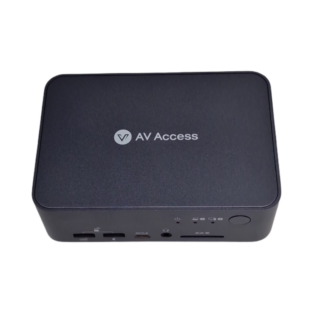 Docking Station KVM Switch Dual Monitor USB-C-Ladung Vollaluminium 4K für Laptop und Desktop für 2 PCs mit Ethernet EDID