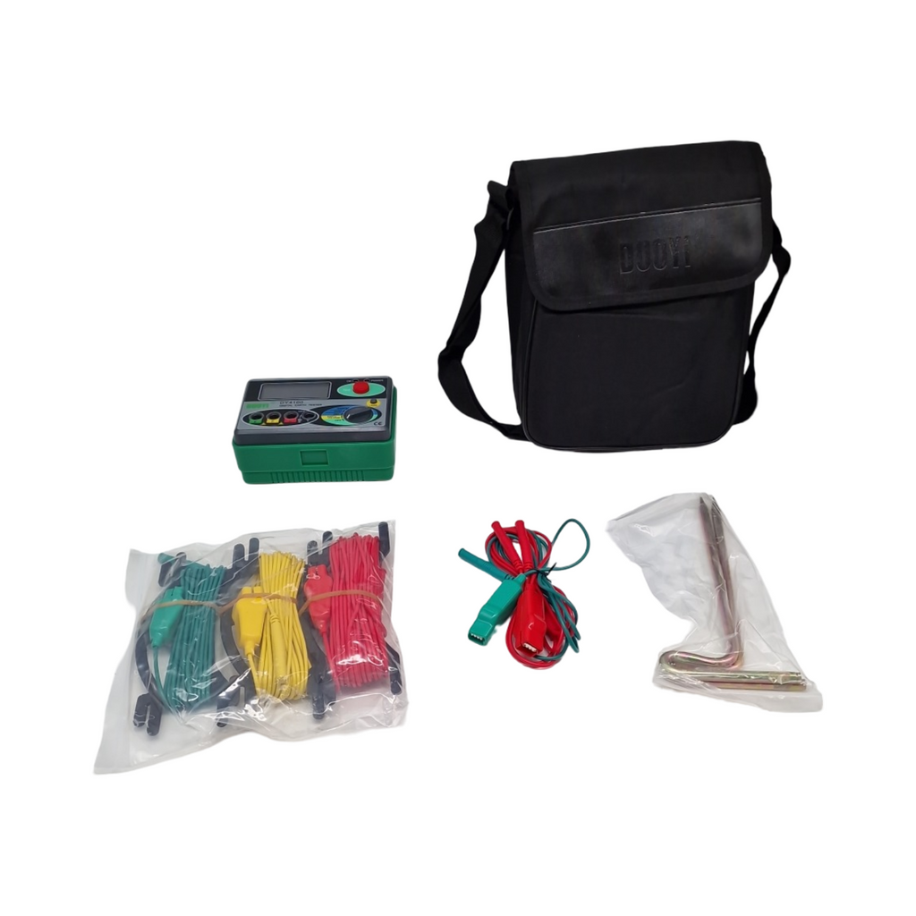 DY4100 Erdungswiderstand-Tester Digital LCD-Display mit Messmeter Tasche