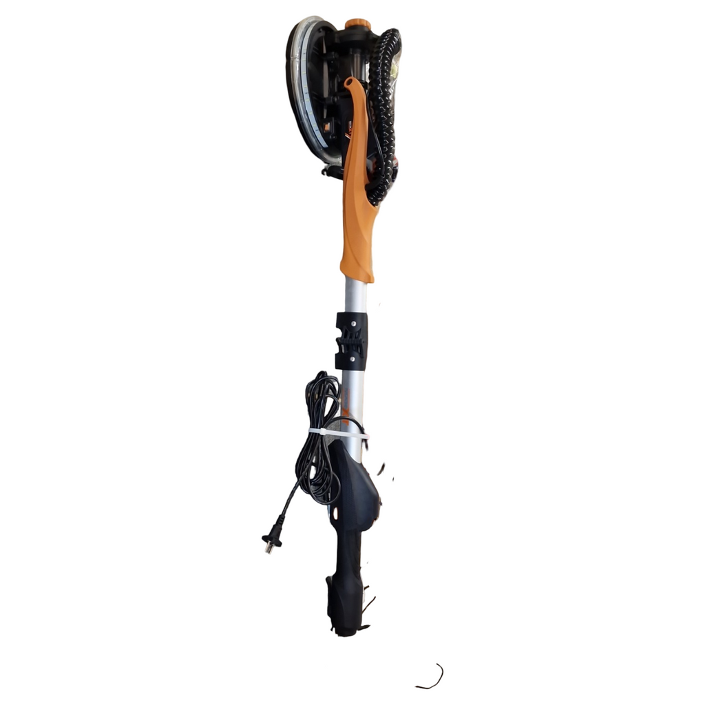 MAXXT 820W Trockenbauschleifer Ring-LED-Beleuchtung Klappgriff Verlängerungsrohr bis 165cm 215mm Schleifplatte 225mm Schleifpapier 6