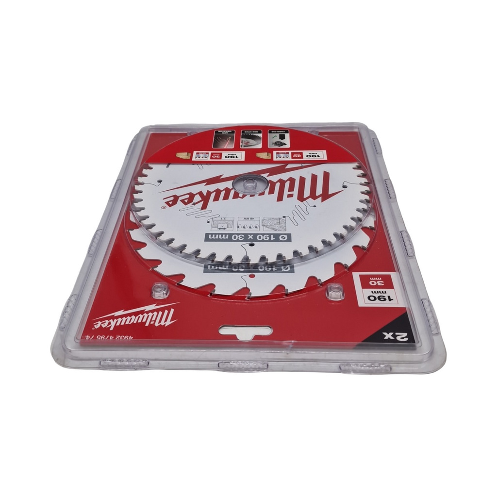 Milwaukee - 190 x 30 mm Kreissägeblatt-Doppelpack (2-teilig)