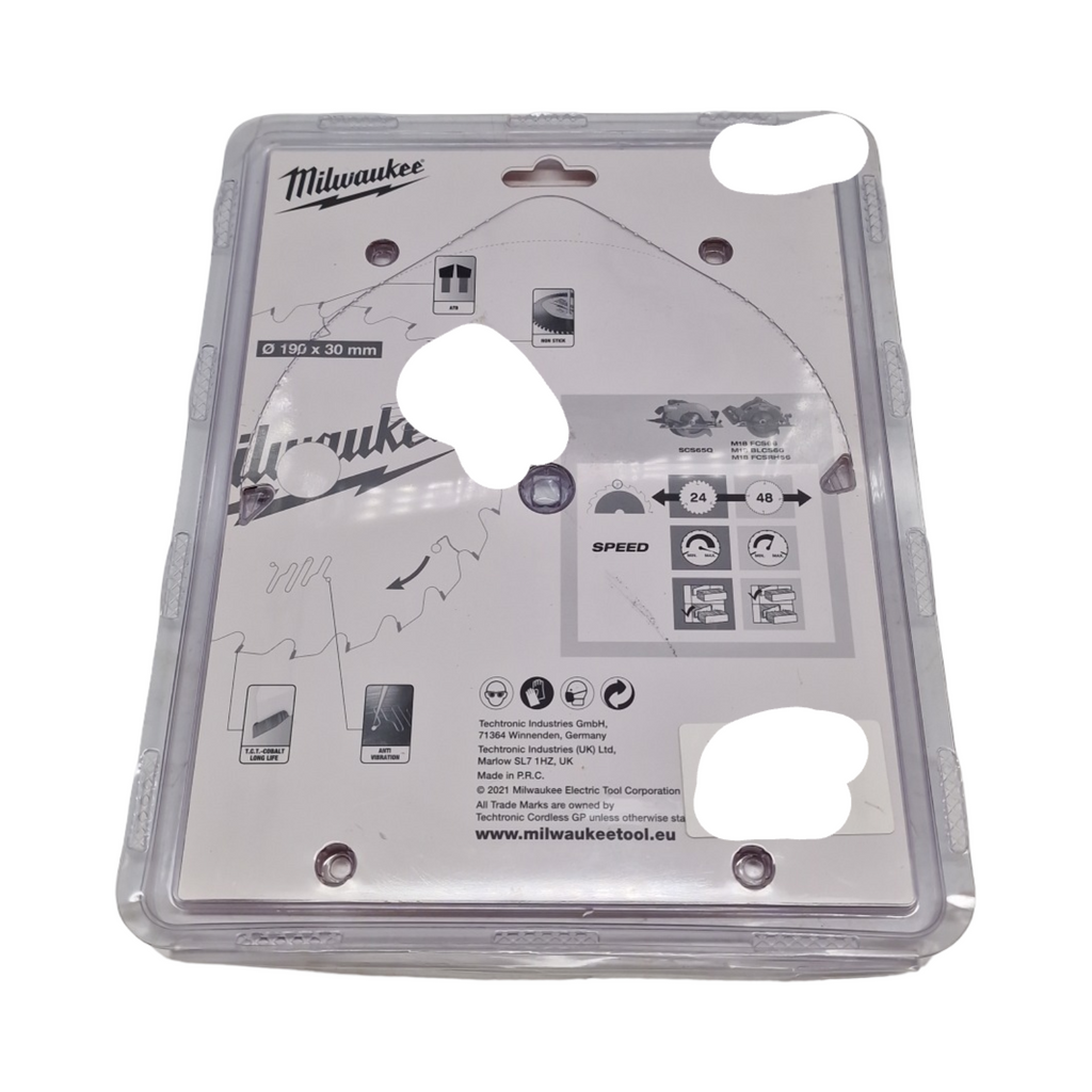 Milwaukee - 190 x 30 mm Kreissägeblatt-Doppelpack (2-teilig)