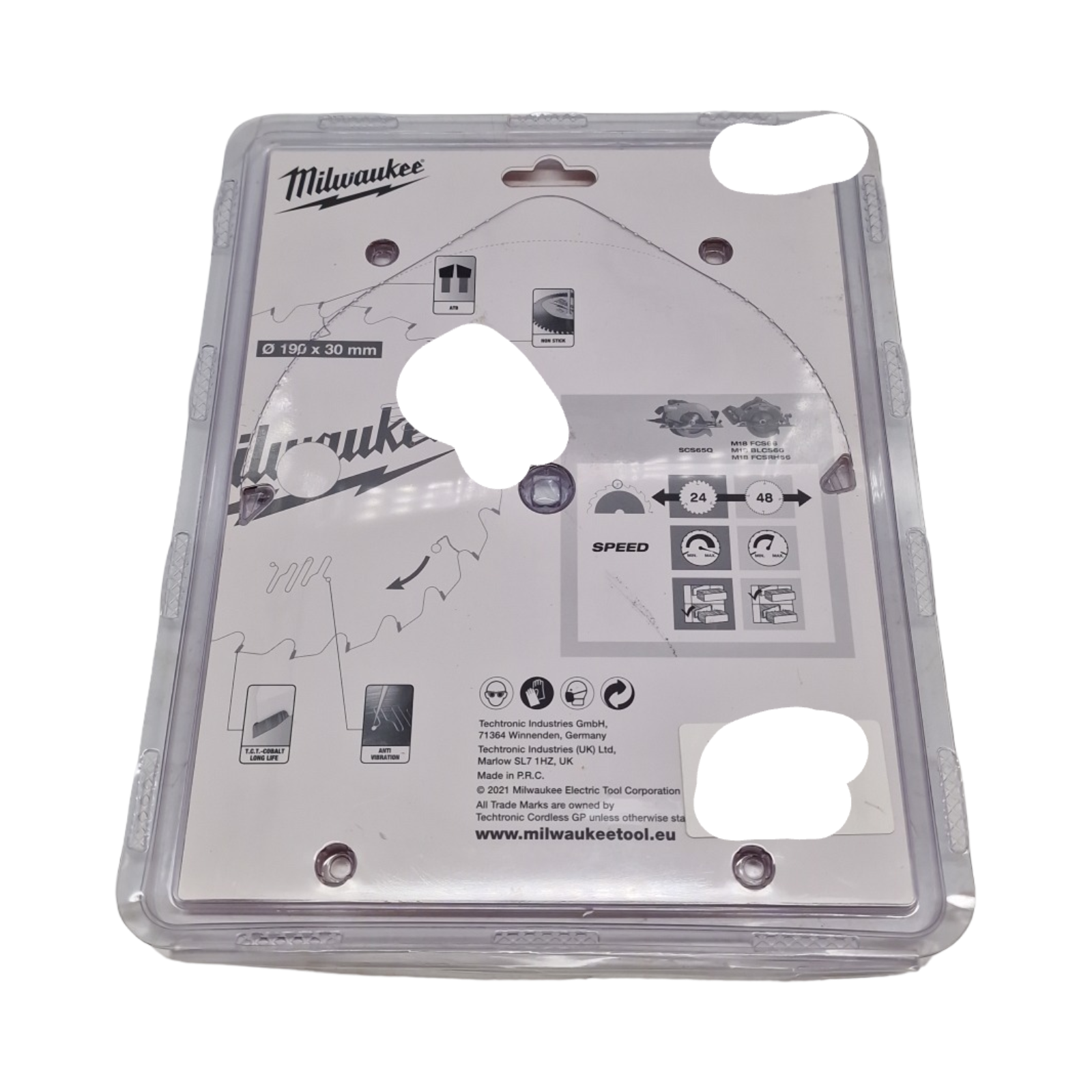 Milwaukee - 190 x 30 mm Kreissägeblatt-Doppelpack (2-teilig)