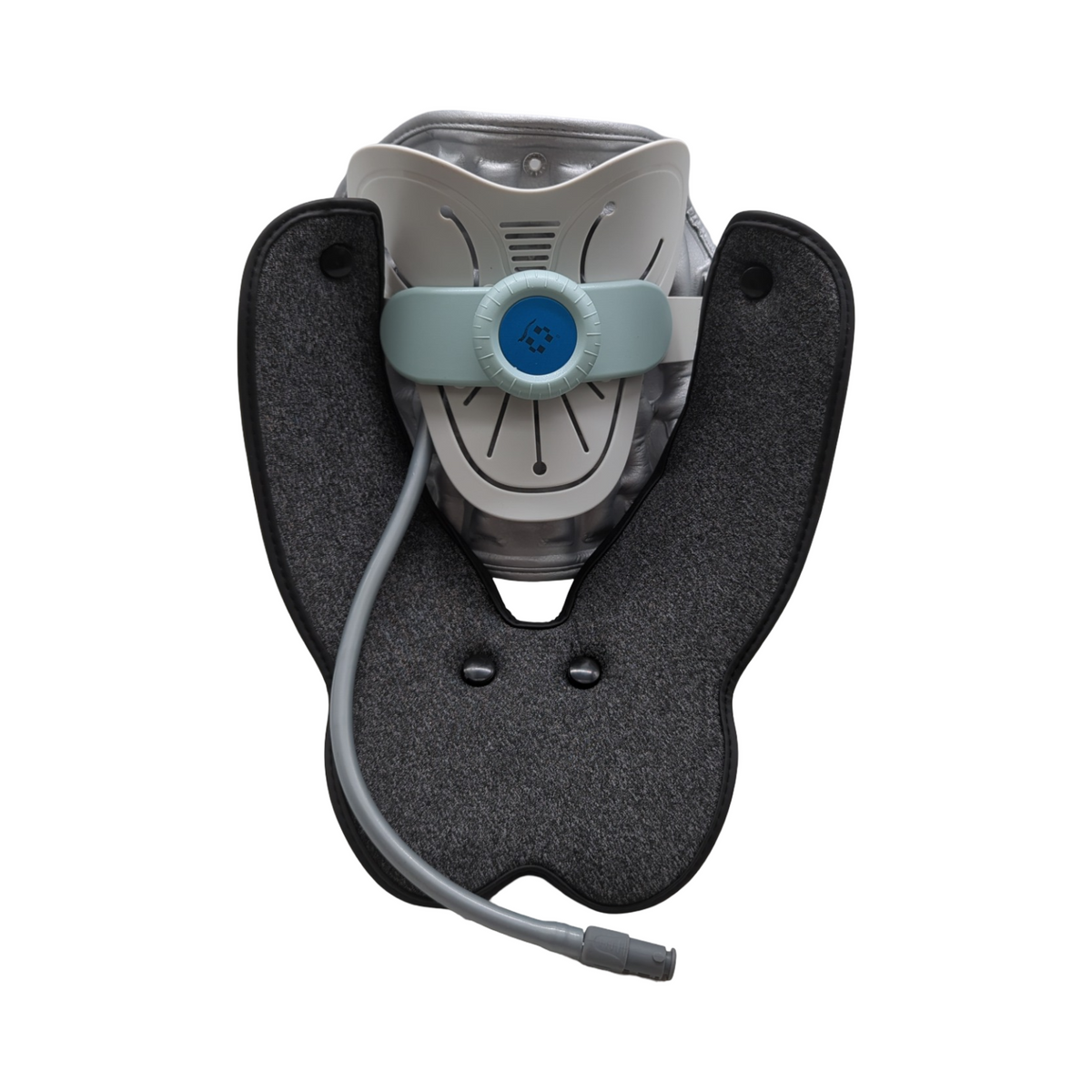 ALLILUYAA Nackenstrecker Halsstrecker 3 Traktionsarten 8 Airbags Gr. L Grau