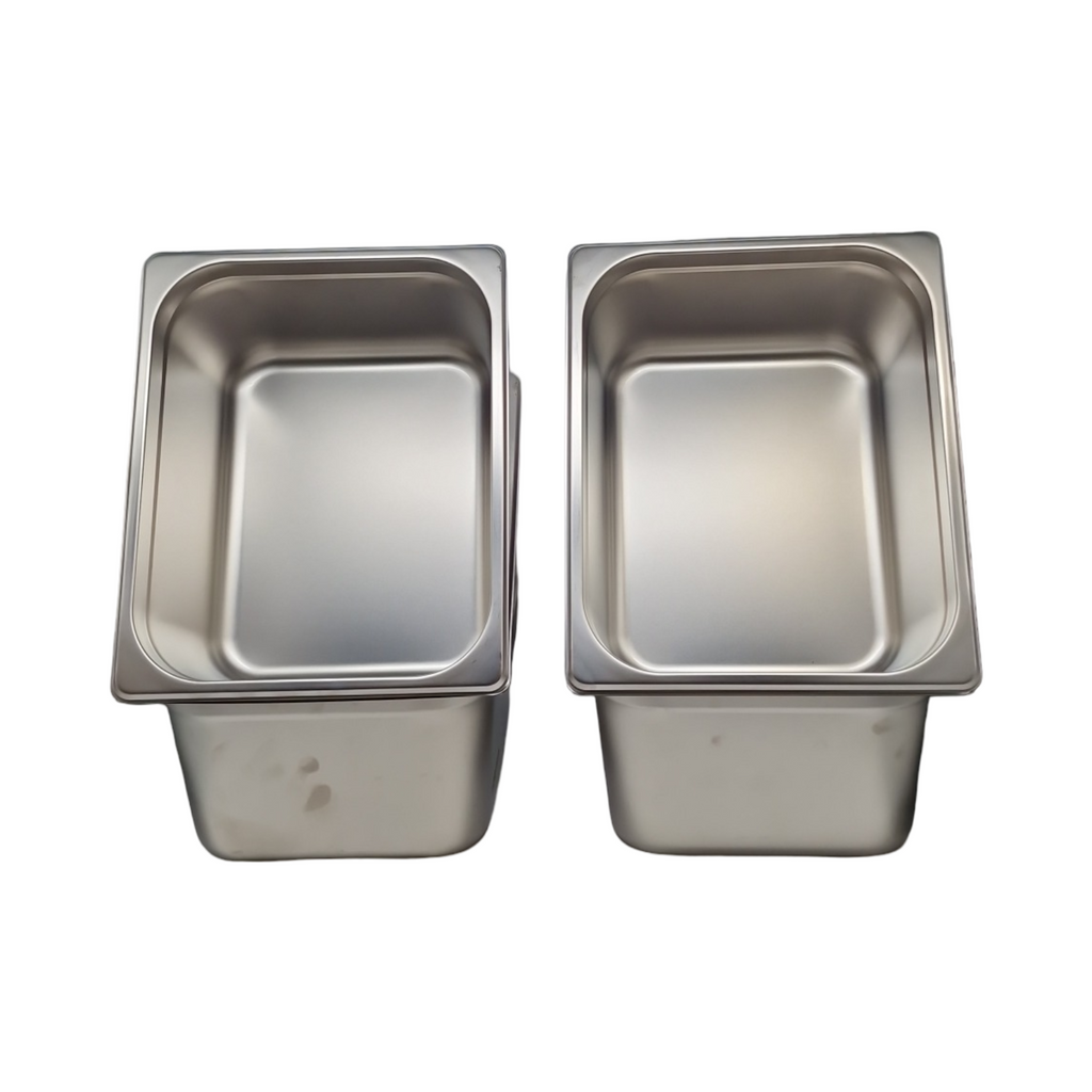 VEVOR GN 1/2 Gastronormbehälter Set 6 Stück Edelstahl 0,8 mm 14,8 cm tief für Bain-marie Öfen
