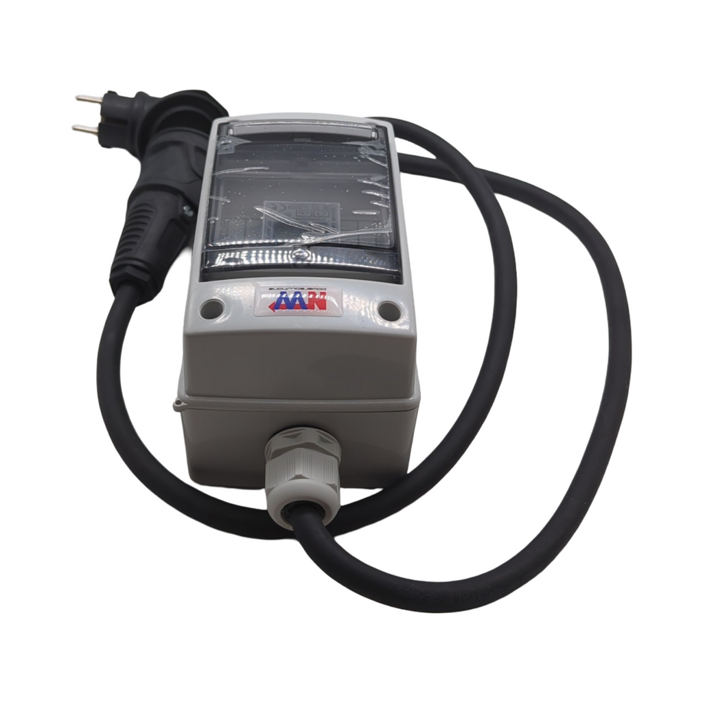 NWP Stromzähler 230V Schuko digital mobil geeicht mit Reset IP54