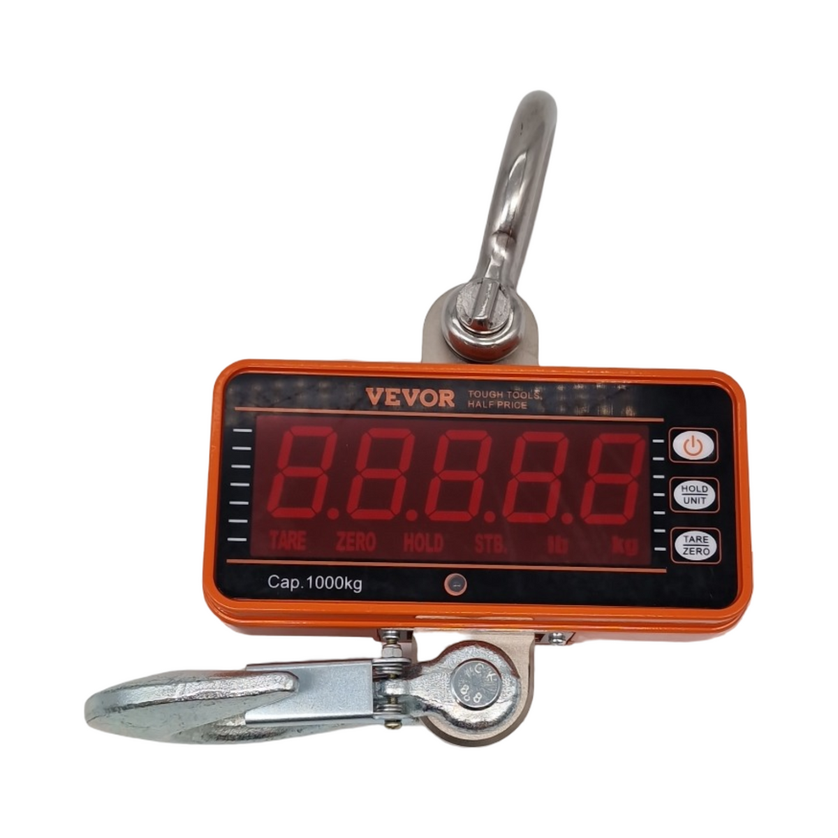 VEVOR Digitale Kranwaage Hängewaage Industriewaage LED-Display Mini Zugwaage 9-1000kg