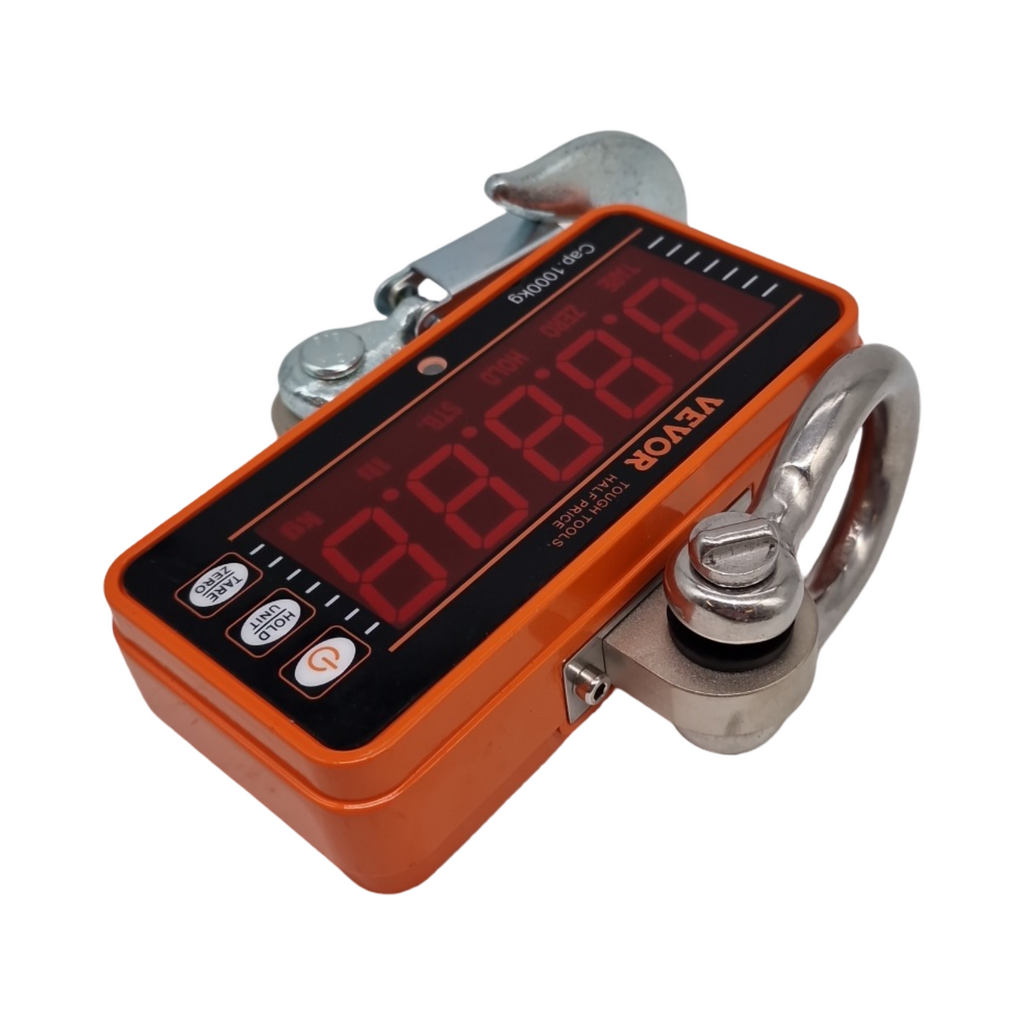 VEVOR Digitale Kranwaage Hängewaage Industriewaage LED-Display Mini Zugwaage 9-1000kg