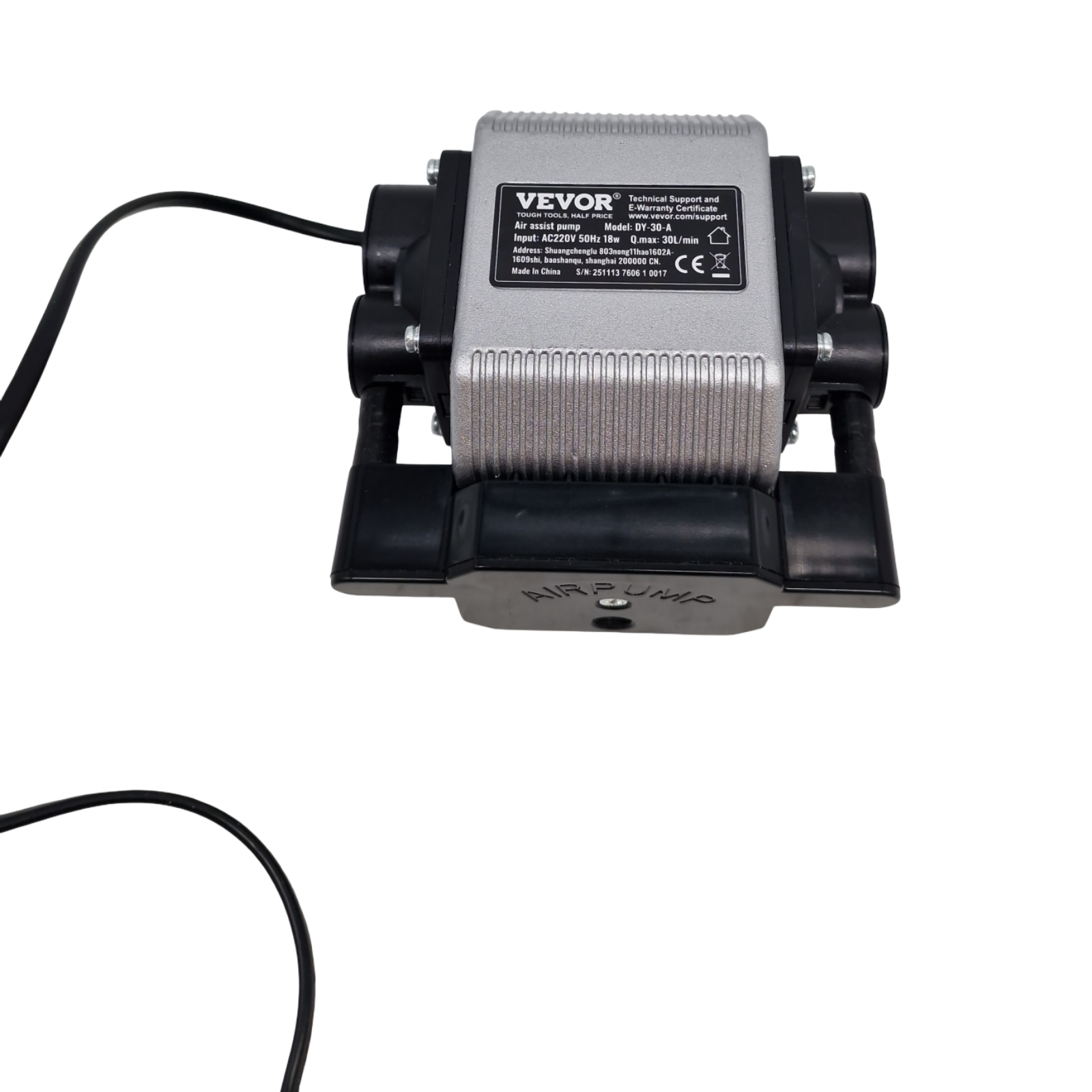 VEVOR Air Assist Kit Pneumatische Pumpe 30 L/min regelbar zur Rauch- und Staubentfernung