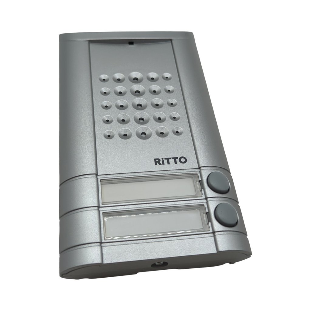 Schneider Electric Ritto Minivox Türstation Audio Gegensprechanlage mit Beleuchtung Klingeltasten Ersatzteil für 2-Familienhaus Außenbereich
