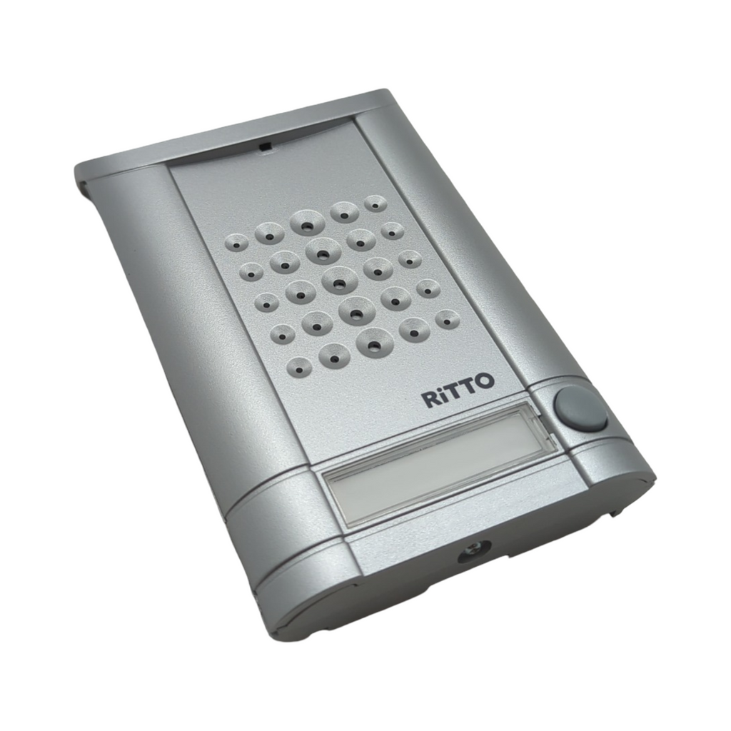 Ritto Minivox Türstation Audio Gegensprechanlage Ersatzteil mit Beleuchtung Klingeltaste für 1-Familienhaus