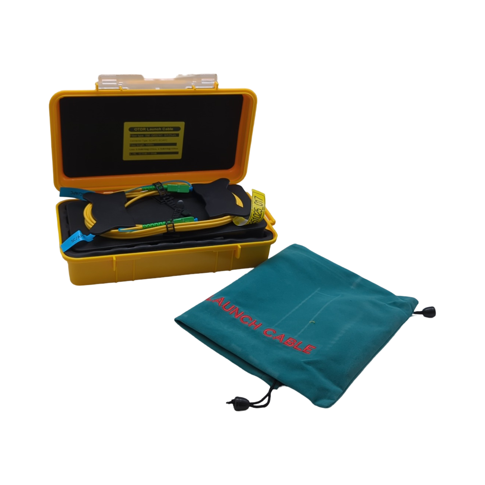 OTDR Launch Cable Box Glasfaserkabel Verlängerung SC/APC auf SC/APC Simplex Singlemode 9/125 FTTH LWL Patchkabel 1000M O
