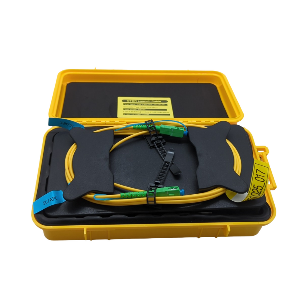 OTDR Launch Cable Box Glasfaserkabel Verlängerung SC/APC auf SC/APC Simplex Singlemode 9/125 FTTH LWL Patchkabel 1000M O