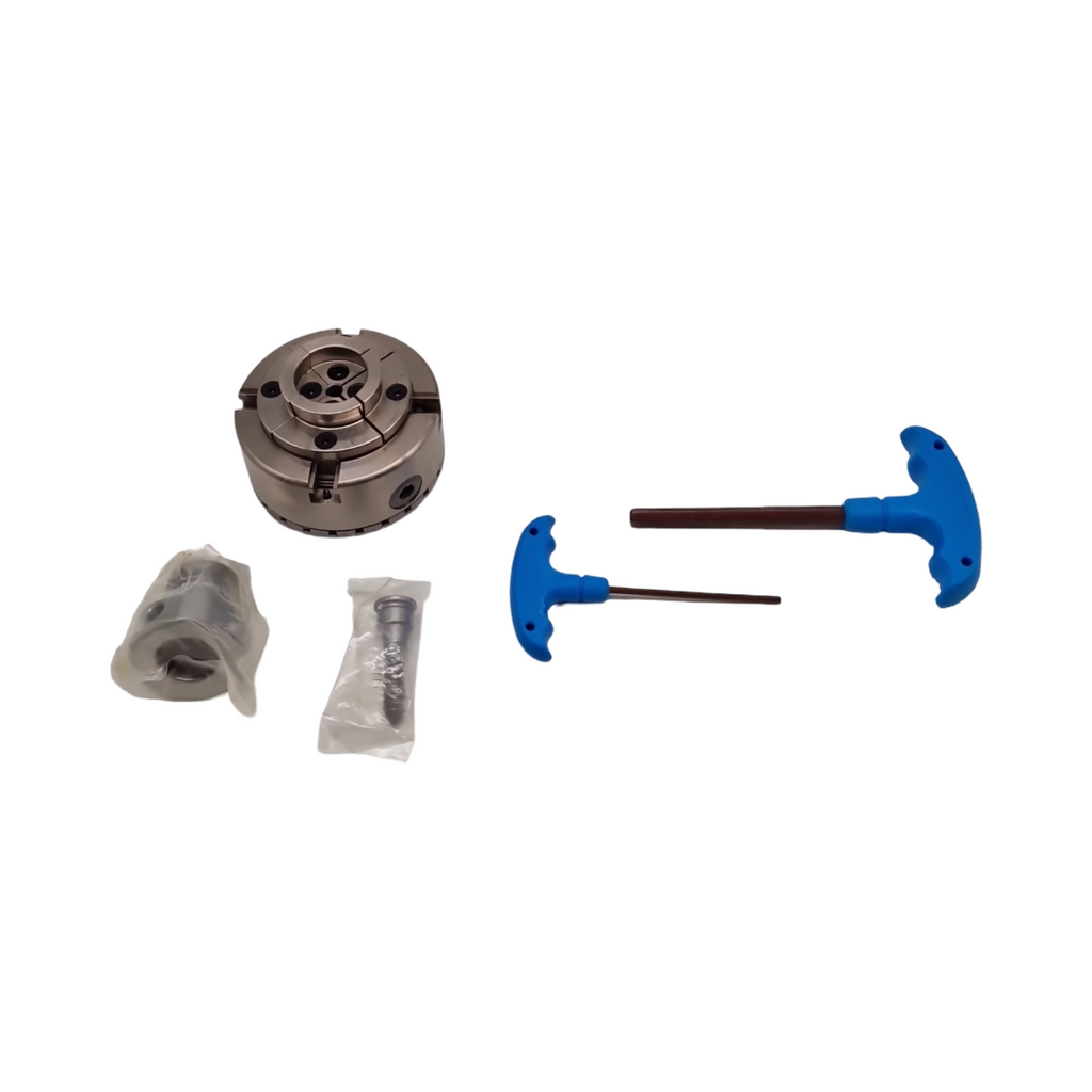 VEVOR KP96 Drehbankfutter 4-Backen 96mm Backenfutter 45# Stahl Klemmbereich 32–70mm Innengewinde M33 x 3,5 TPI
