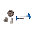 VEVOR KP96 Drehbankfutter 4-Backen 96mm Backenfutter 45# Stahl Klemmbereich 32–70mm Innengewinde M33 x 3,5 TPI
