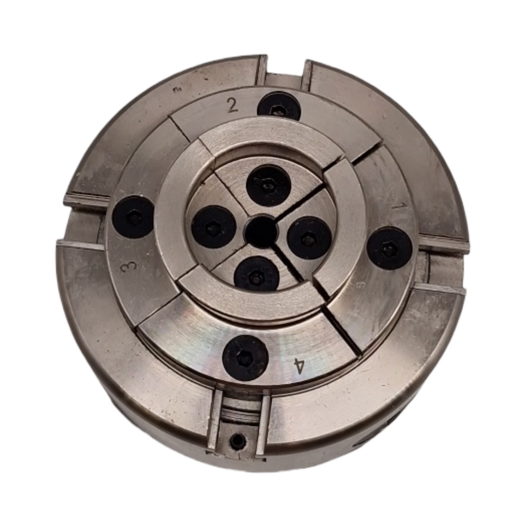 VEVOR KP96 Drehbankfutter 4-Backen 96mm Backenfutter 45# Stahl Klemmbereich 32–70mm Innengewinde M33 x 3,5 TPI