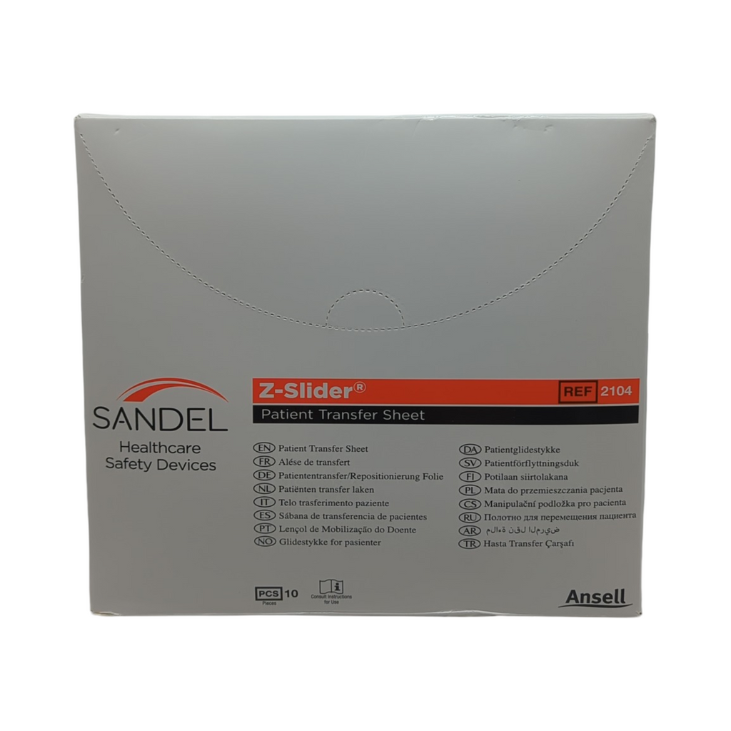 Ansell Z-SLIDER Patiententransfer Laken 10 Stück für Wandhalterung