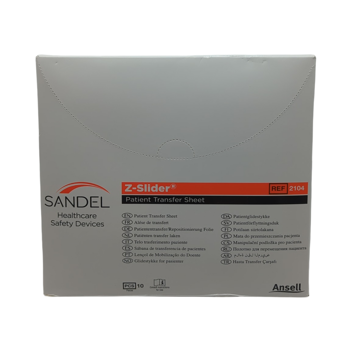 Ansell Z-SLIDER Patiententransfer Laken 10 Stück für Wandhalterung