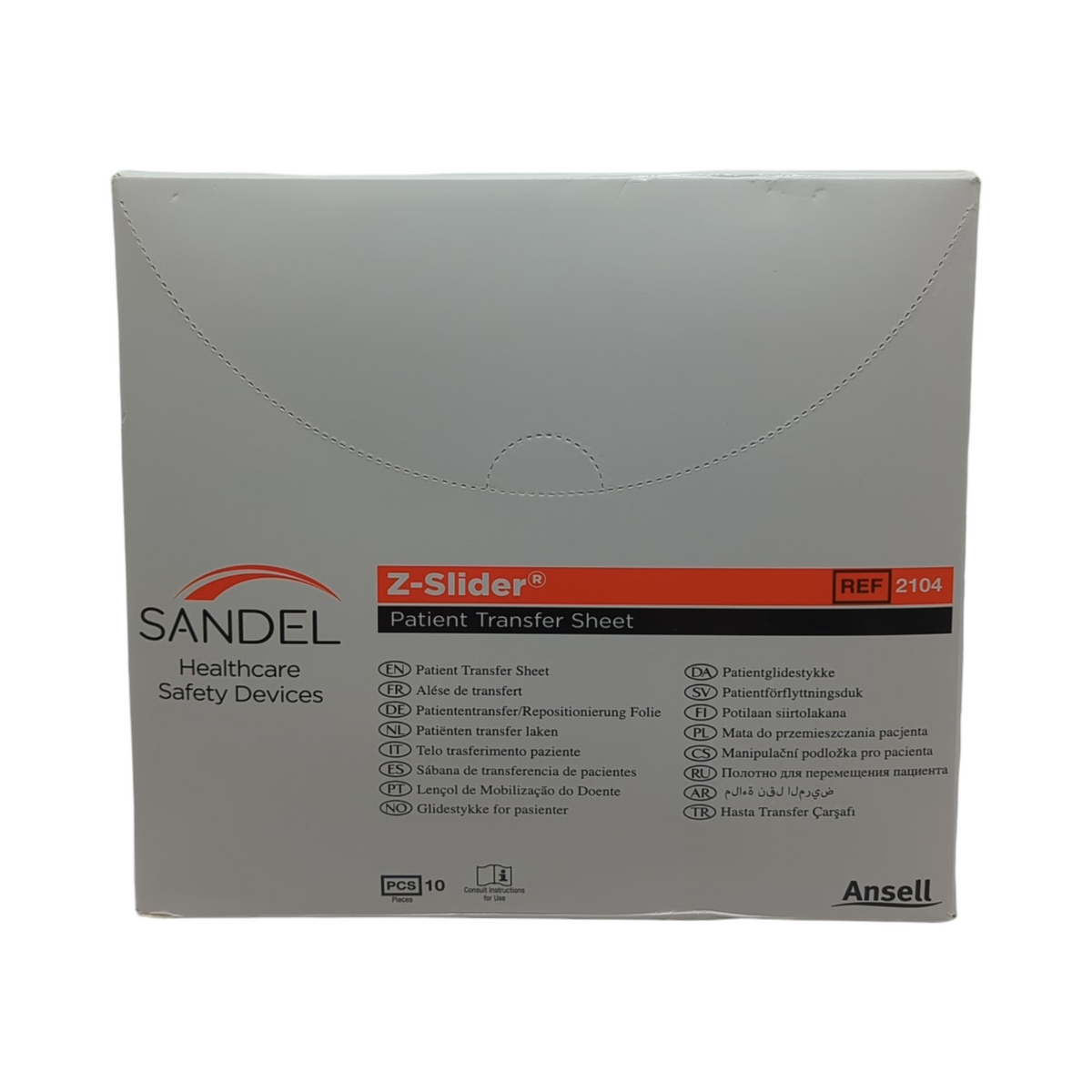 Ansell Z-SLIDER Patiententransfer Laken 10 Stück für Wandhalterung