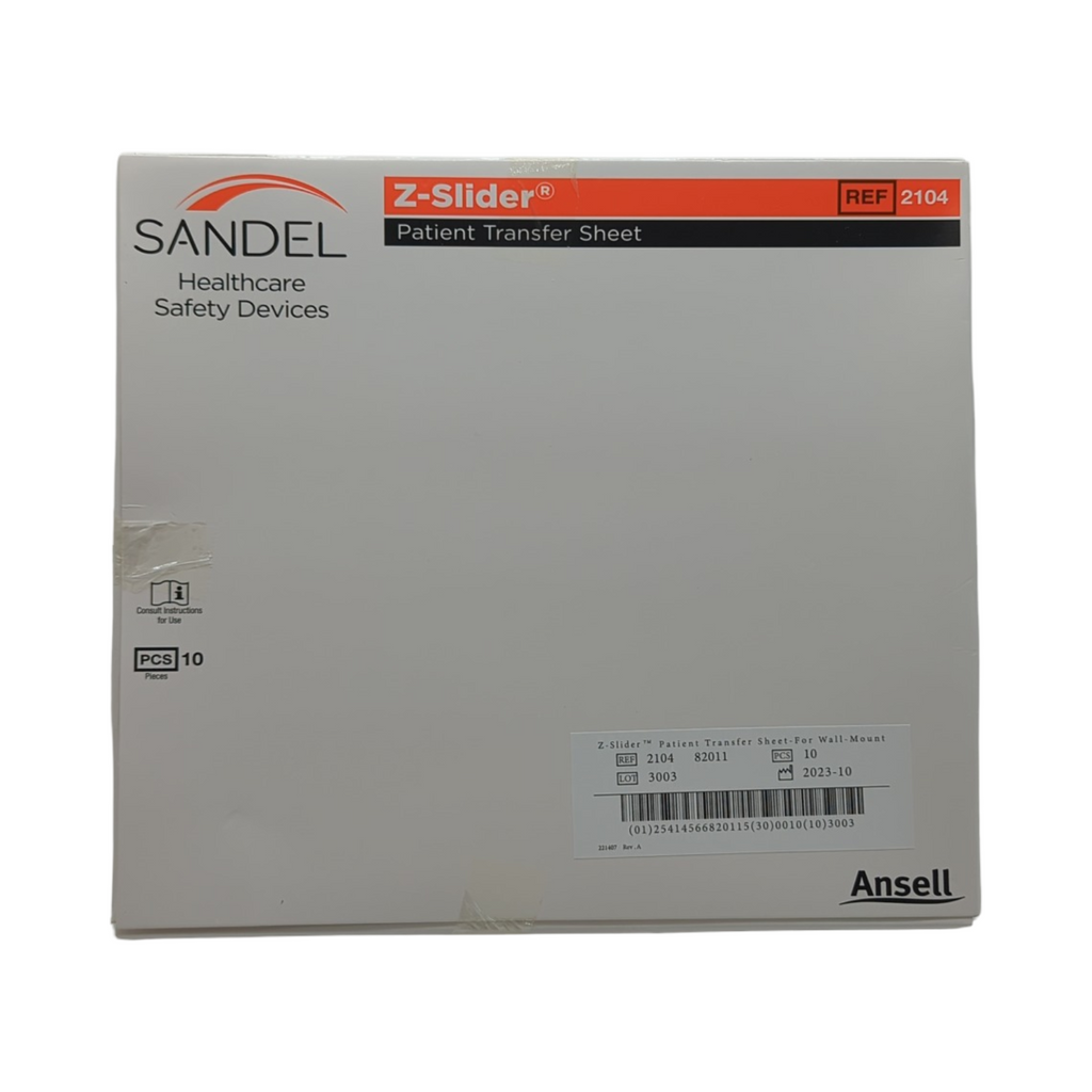 Ansell Z-SLIDER Patiententransfer Laken 10 Stück für Wandhalterung
