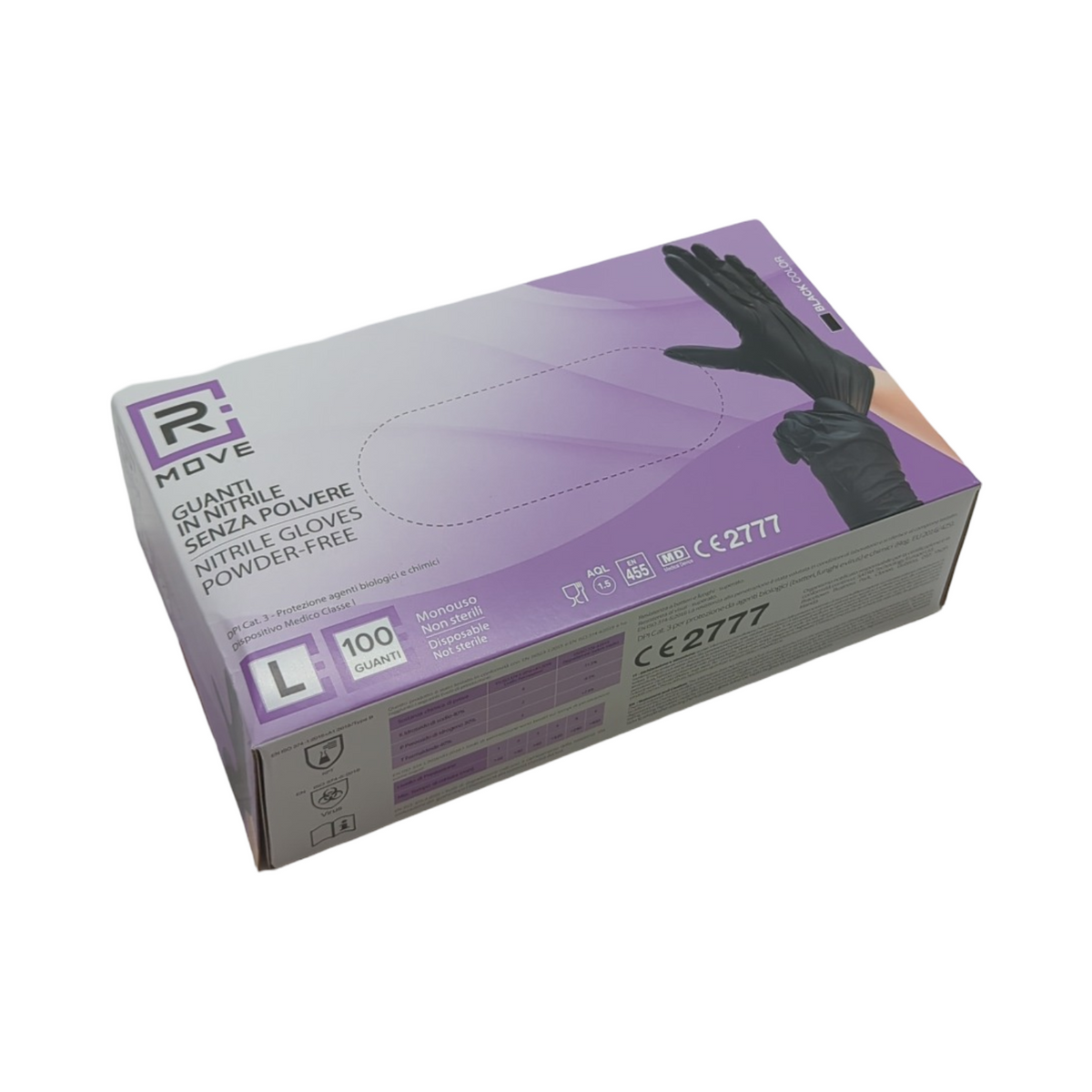 Nitrilhandschuhe Einweghandschuhe Schwarz puderfrei latexfrei für Mechaniker Tätowierer Kosmetik