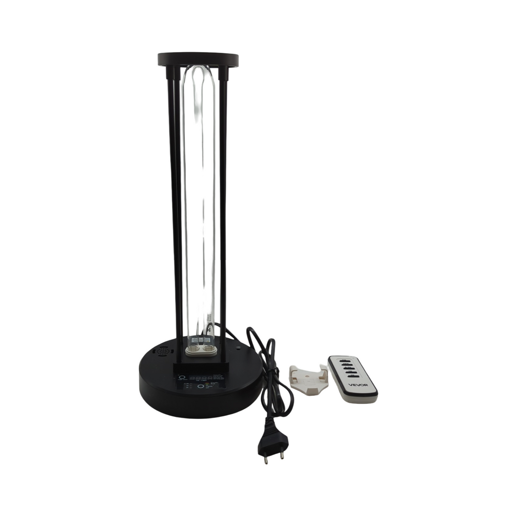 VEVOR Ultraviolettlampe 36W UV-Licht mit Ozonreiniger Fernbedienung 3-Gang-Timer 1 Stück