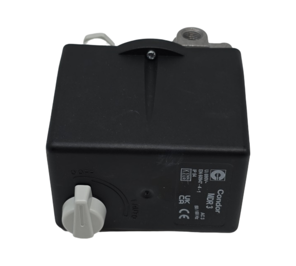 ELMAG CONDOR MDR 3 Druckschalter 400 Volt 6,3-10A grau schwarz