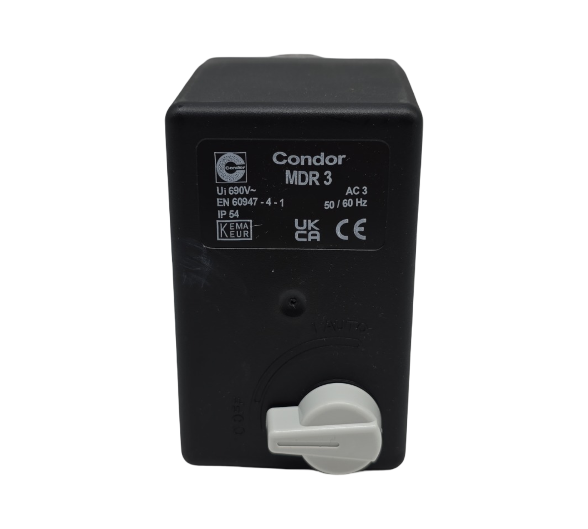 ELMAG CONDOR MDR 3 Druckschalter 400 Volt 6,3-10A grau schwarz