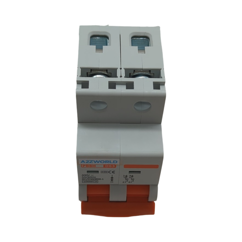 MCB 63A Leitungsschutzschalter 2-polig D-Charakteristik 10KA 220V 2 DIN-Module