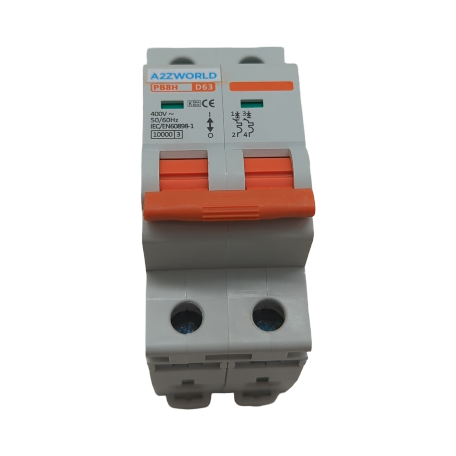 MCB 63A Leitungsschutzschalter 2-polig D-Charakteristik 10KA 220V 2 DIN-Module