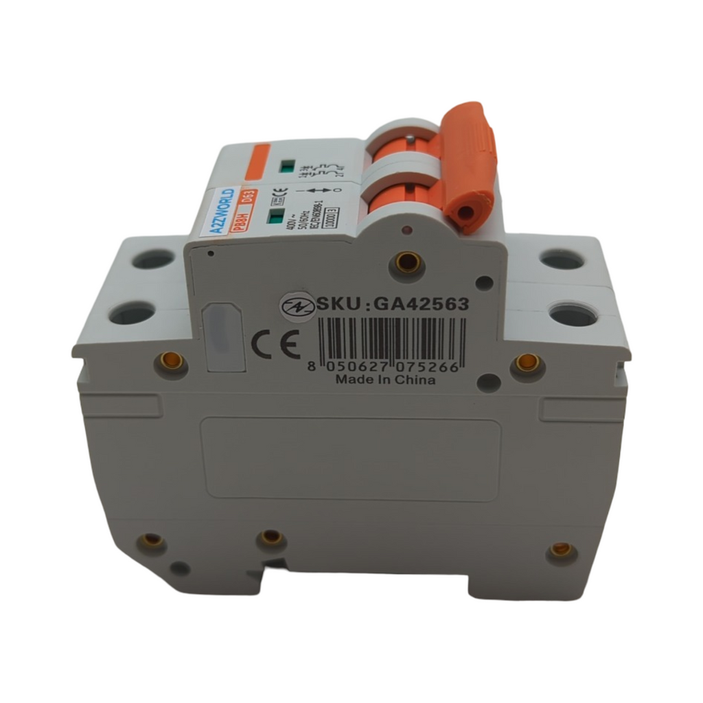 MCB 63A Leitungsschutzschalter 2-polig D-Charakteristik 10KA 220V 2 DIN-Module