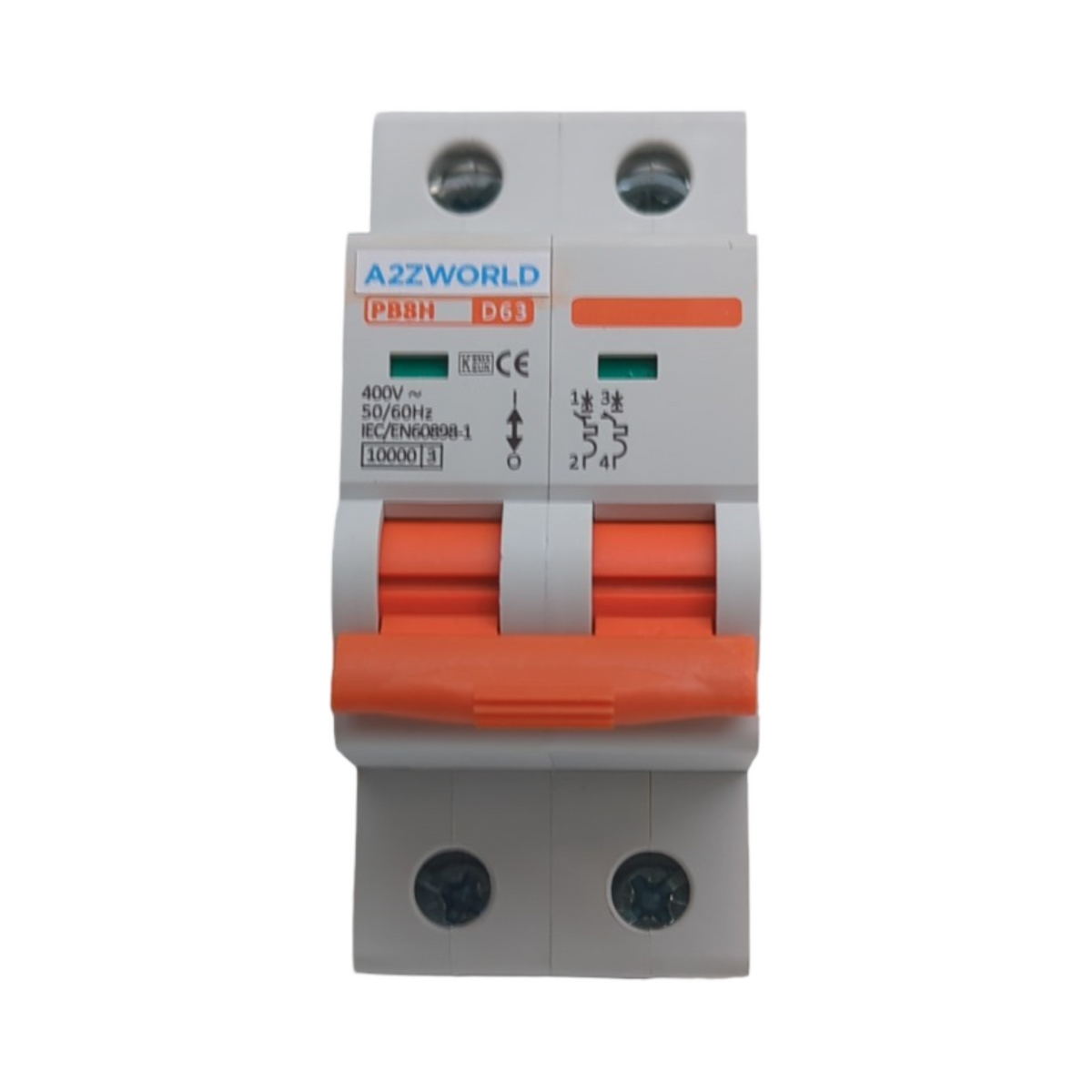 MCB 63A Leitungsschutzschalter 2-polig D-Charakteristik 10KA 220V 2 DIN-Module