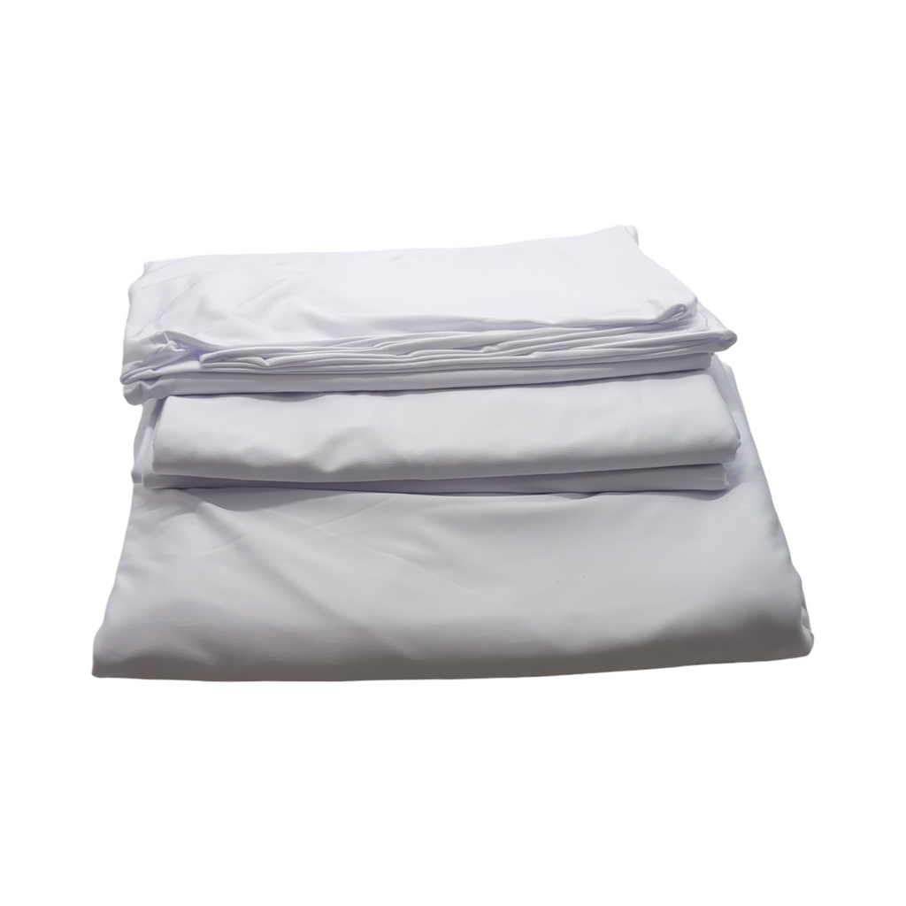 FUHSY Bogenabdeckungen Set 3-teilig Spandex weiß 2-seitig passend für Chiara Bogen Hintergrund Ständer 1,8m 2m 2,2m