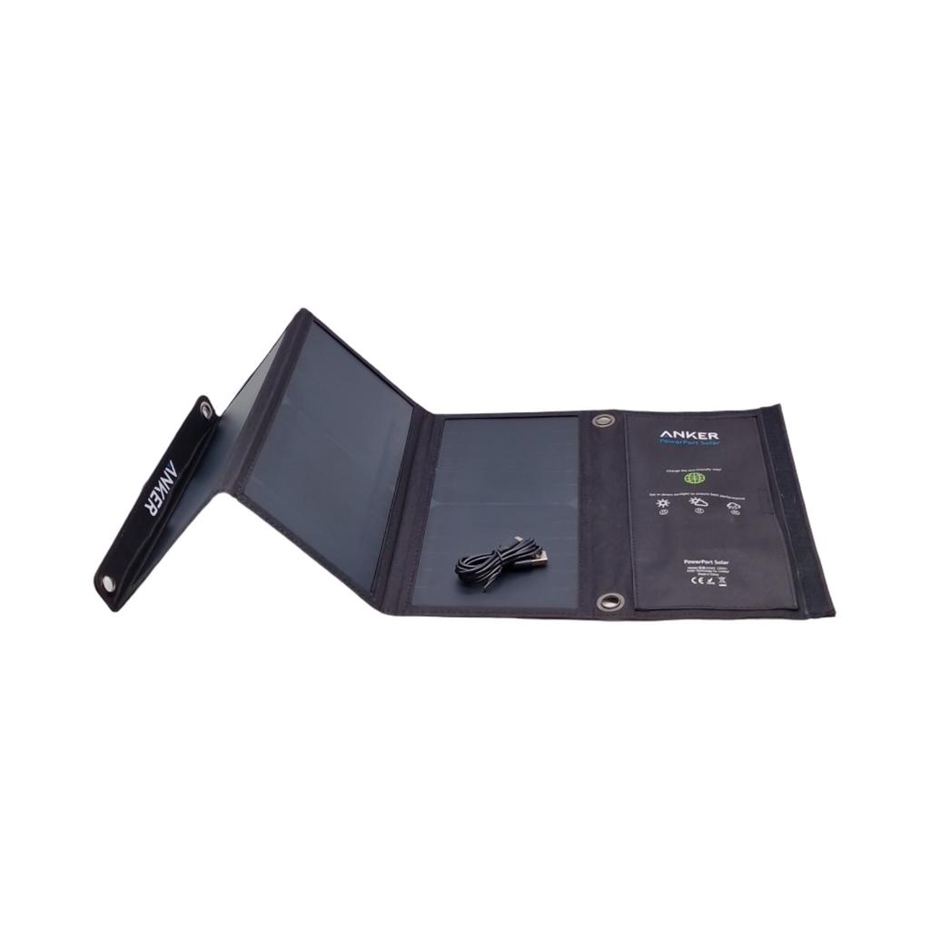 Anker PowerPort Solar 21W Solarladegerät Dual USB kompatibel mit iPhone iPad Galaxy LG Nexus HTC