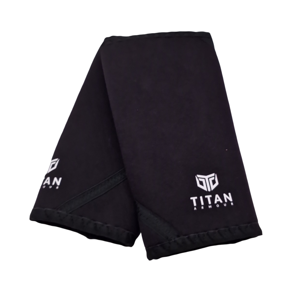 Titan Armour Premium Kniebandagen Gewichtheben doppellagiges Neopren 7 mm Größe M
