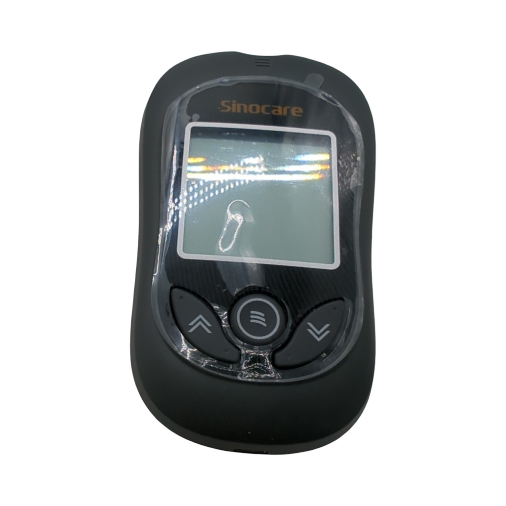 Sinocare Glukometer Blutzuckermessgerät automatische Codierung für Kinder und Erwachsene Messbereich 20-600 mg/dl