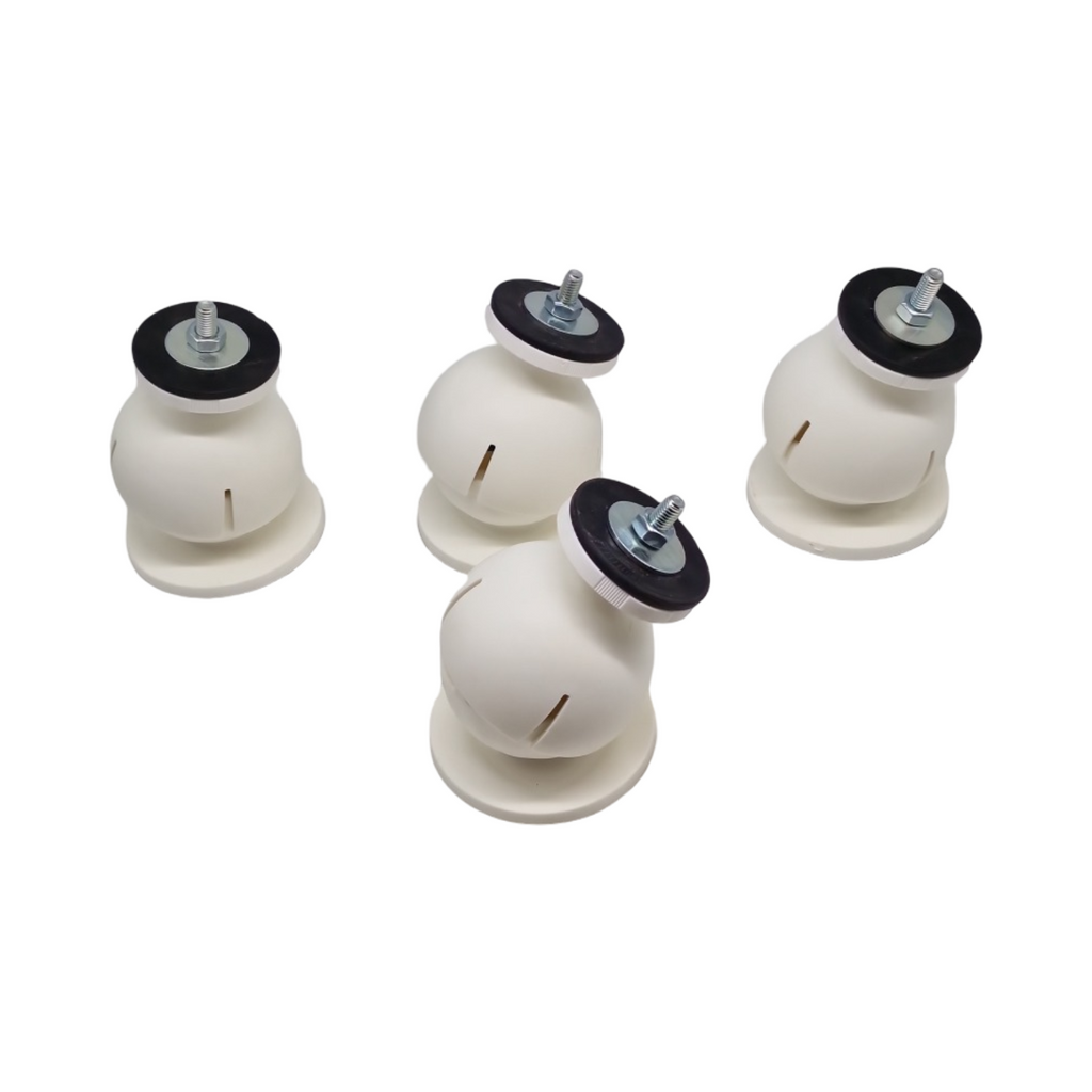 ERRECOM Mini Steady Bodenständer verstellbar für Klimaanlagen Wärmepumpen weiß RAL 9016 Set mit 4 Stück